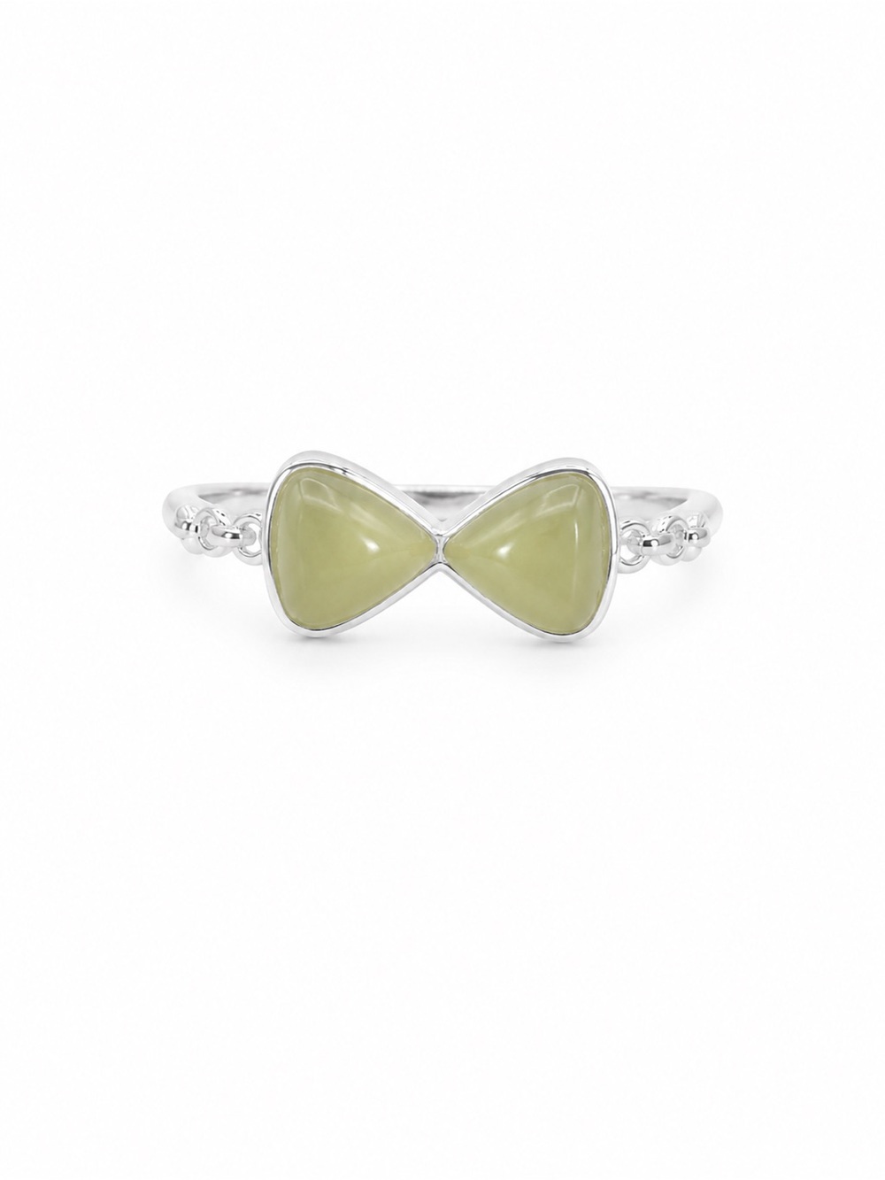 Jade Bow Ring (S925) R82